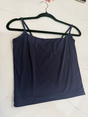 Amazon Women's Navy Double Spaghetti Strap Camisole